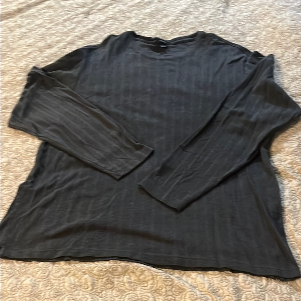 Alfani Dark Gray Long Sleeve Shirt